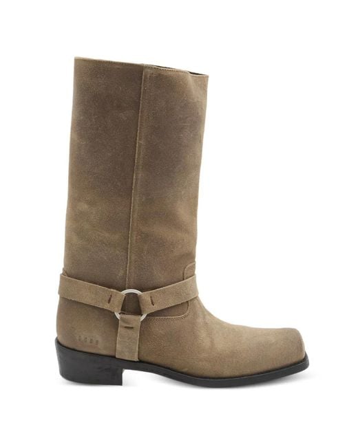 Golden Goose Deluxe Brand Brown Biker Leather Boots