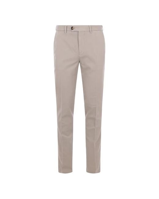Brunello Cucinelli Gray Pantalon Évasé À Boutonnière for men
