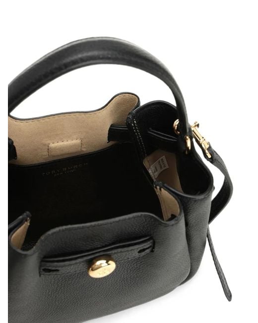 Tory Burch Black Mini Romy Bucket Bag