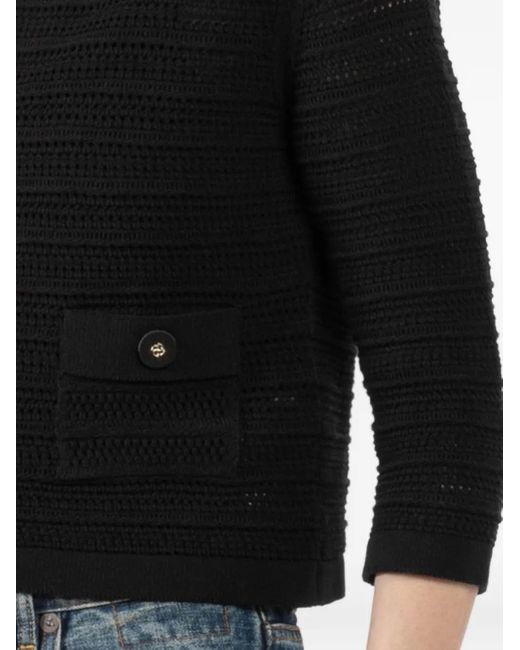 Dorothee Schumacher Black Gehäkelter Cardigan