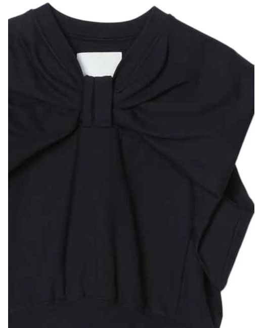 3.1 Phillip Lim Blue Bow-Embellished Sleeveless Tank Top