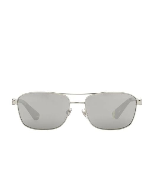 Burberry Gray Rectangle-Frame Sunglasses for men