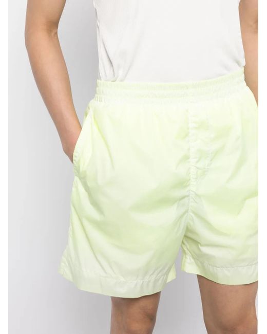 1017 ALYX 9SM Yellow Eyelet-Detail Straight-Leg Shorts for men