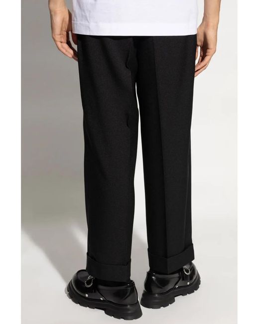 Jil Sander Black Pleated Trousers for men