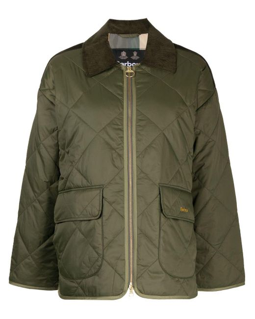 Barbour Ryhope Quilted Jacket in Green Lyst UK