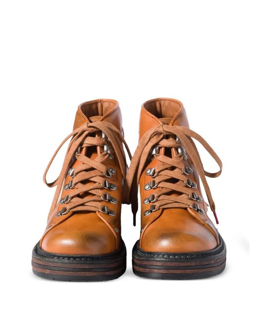 Miu Miu Brown Bottines En Cuir