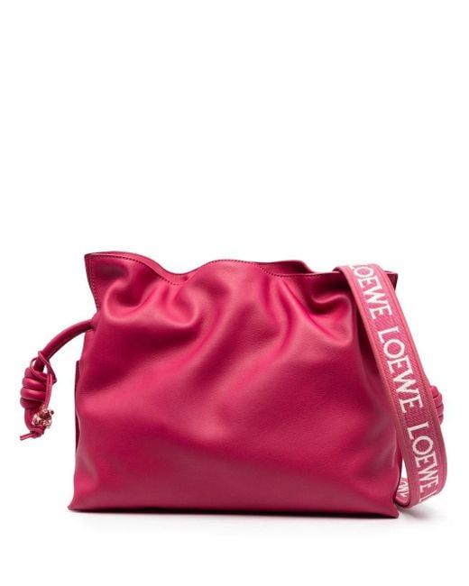 Loewe Red Flamenco Leather Shoulder Bag