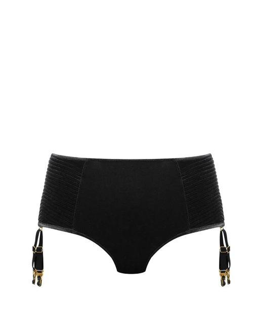 Maison Close Rococo Maison Close X Scandale Rococo High Waisted Garter Belt Briefs in Black ...