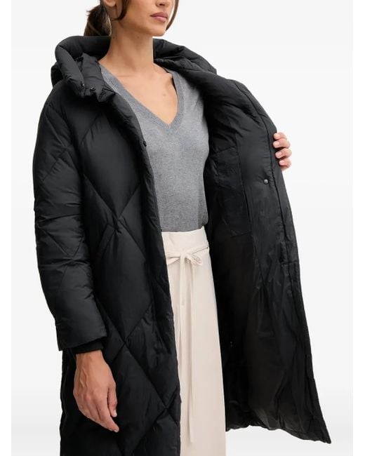 Bomboogie Black Hooded Quilted Jacket