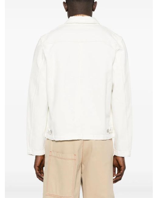 sunflower White Denim Shirt Jacket for men