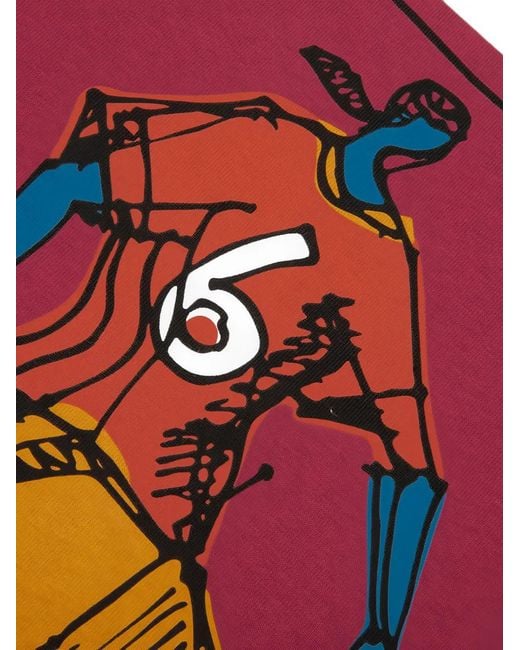by Parra White Kicked Around Graphic-Print T-Shirt for men