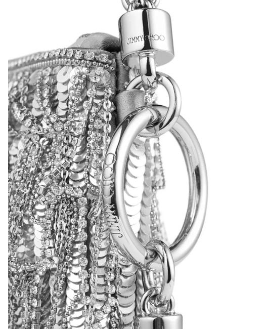 Jimmy Choo Callie Kleine Schoudertas in het Gray