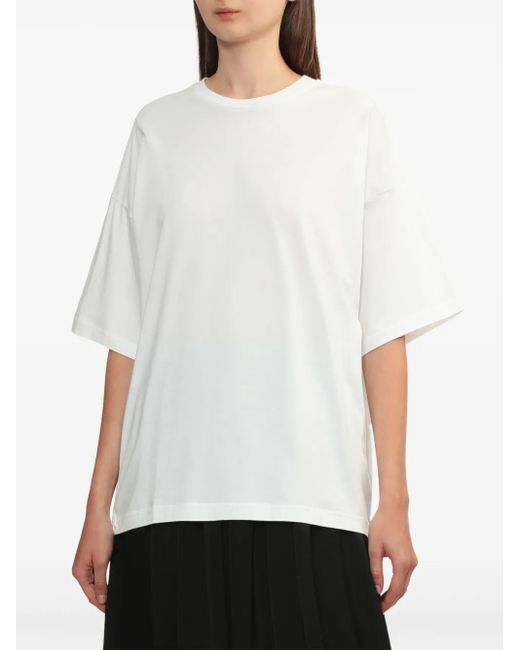 Enfold White Cotton T-Shirt