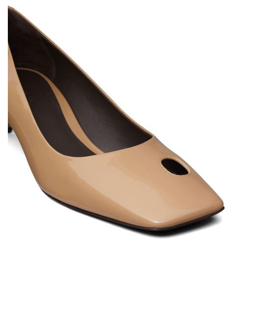 Tory Burch Natural 45mm Cut-out Pumps