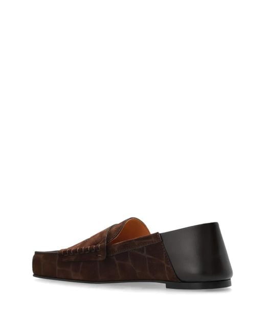 Jacquemus Brown The Carré Suede Loafers for men