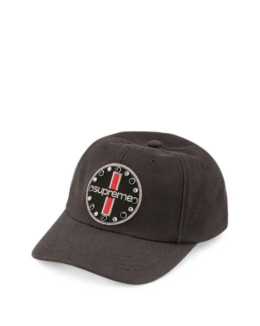 Supreme Black Garage 6-Panel Baseball Cap for men
