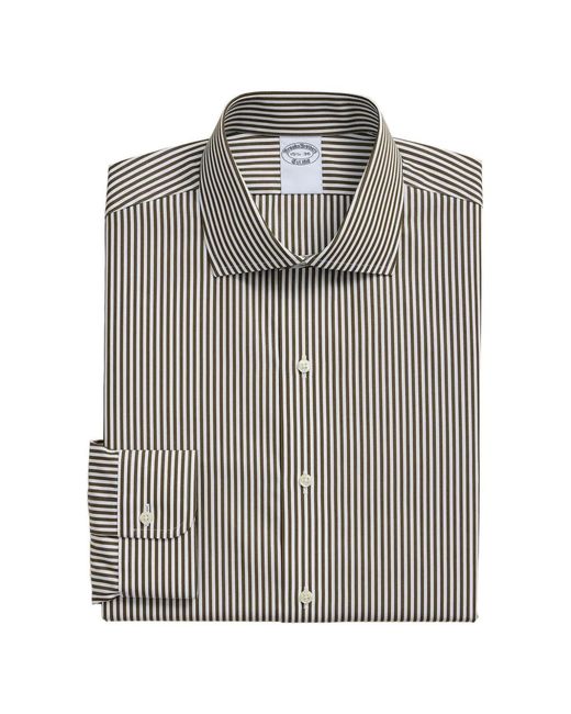 Brooks Brothers Gray Striped Shirt for men