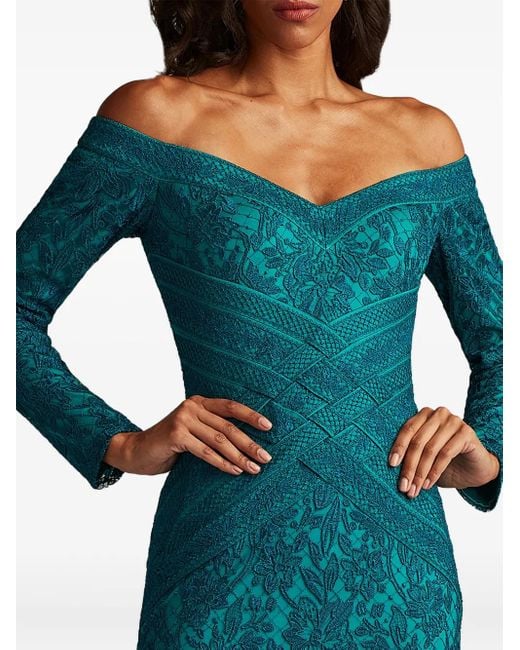Tadashi Shoji Blue Ishana Gown Dress