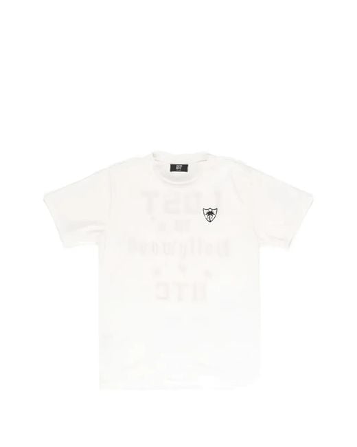 Camiseta Estampada De Algodón HTC de hombre de color White