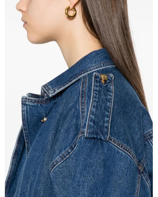 Blazé Milano Blue Elasticated Pocket Denim Jacket