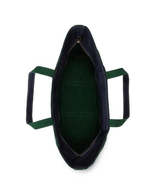 Polo Ralph Lauren Black Patch-Embellished Canvas Tote Bag for men