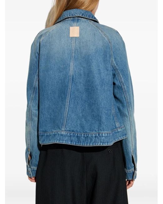 Giacca Denim Con Maniche Raglan di Loewe in Blue