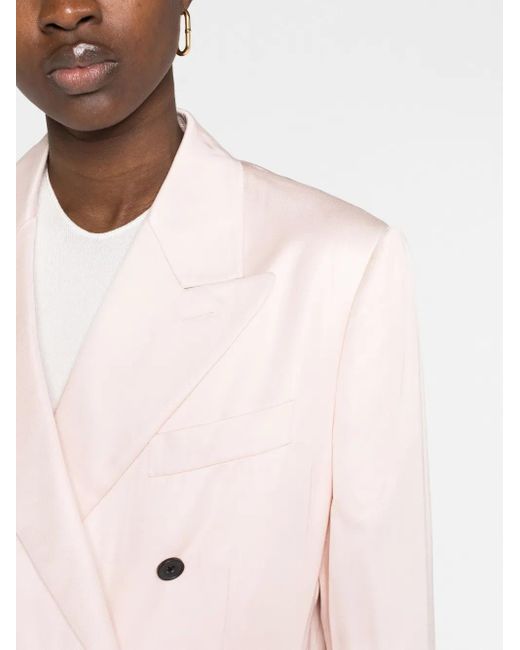 Tom Ford Natural Double-Breasted Blazer