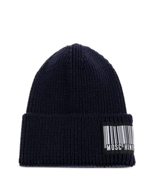 Moschino バーコードディテール ビーニー Blue