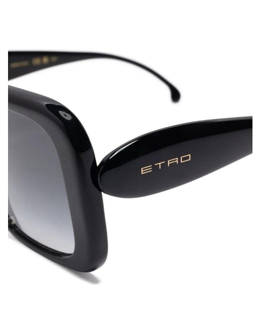 Etro Black Oversize-Frame Sunglasses