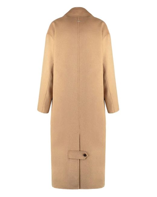 Boss Natural Wool-Blend Double-Breasted Coat
