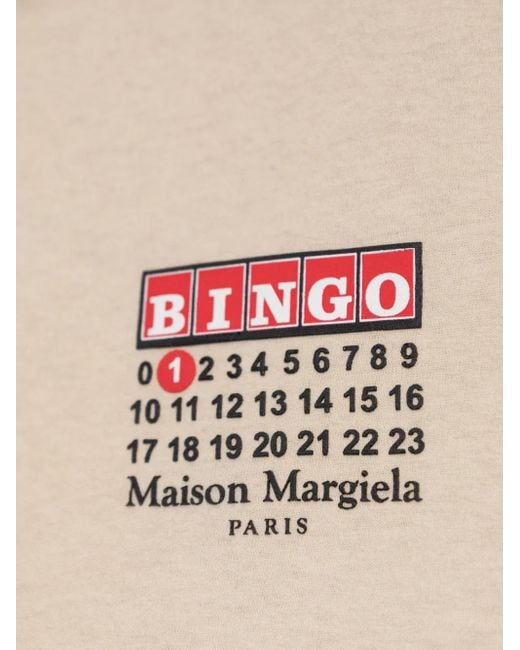 Maison Margiela White Logo-Print T-Shirt