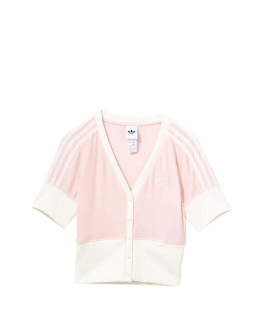 Adidas Pink V-Neck T-Shirt