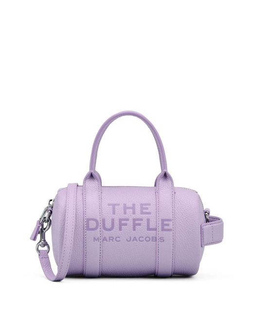 Marc Jacobs The Leather Mini Duffle Tas in het Purple
