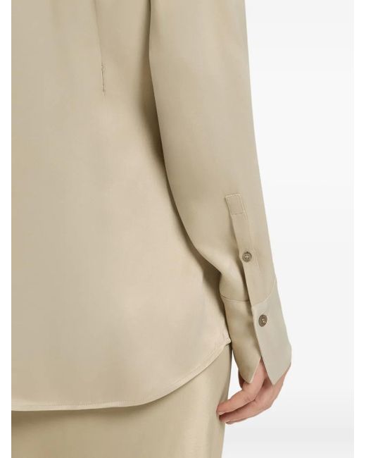 Camicia Con Colletto Button-Down di Boss in Natural