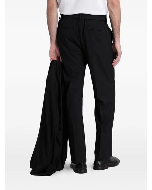 Attachment Black Belted Pleated Trousers for men
