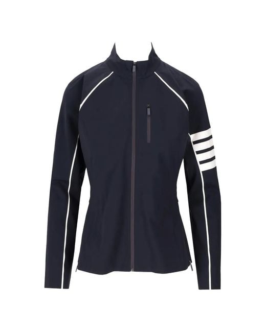 Thom Browne Black Compression Zip-up 4-bar Jacket