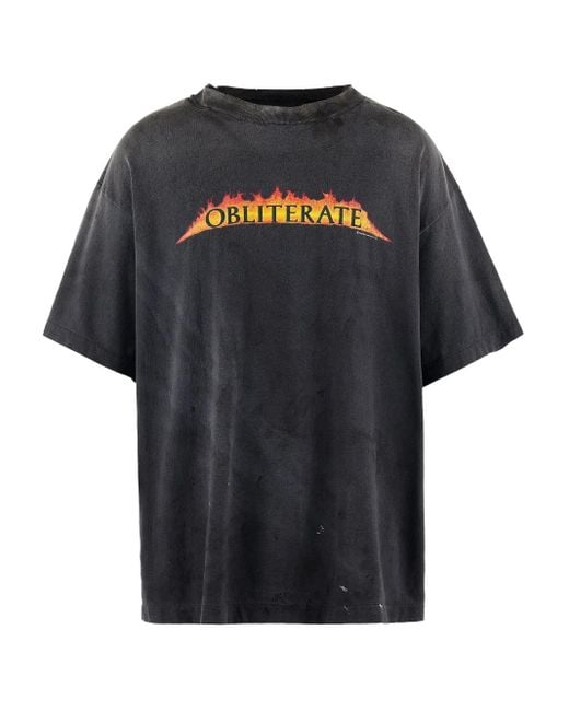SAINT Mxxxxxx Black Obliterate T-Shirt for men