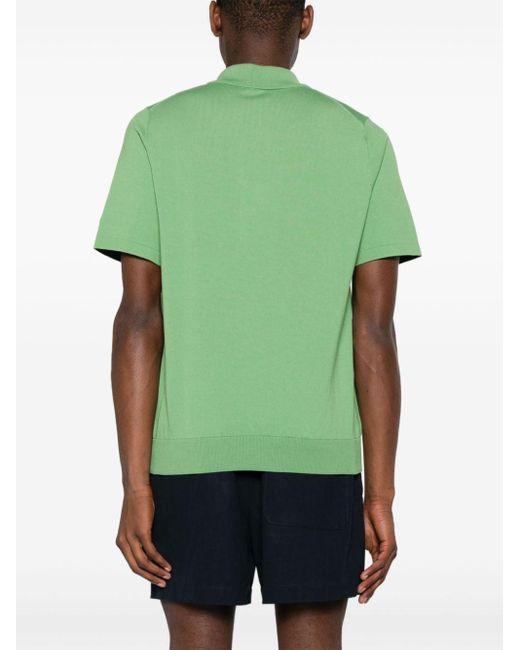 Paul Smith Green Short-sleeve Cotton Polo Shirt for men