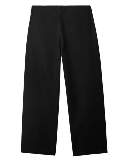 Pantaloni a gamba ampia di Burberry in Black da Uomo