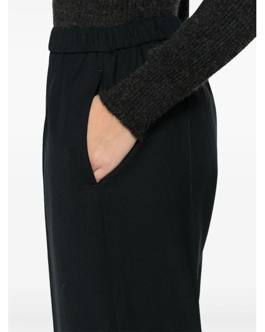 Fabiana Filippi Black Jogging-Fit Trousers