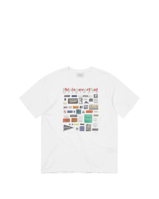 Thisisneverthat White Graphic-Print T-Shirt for men