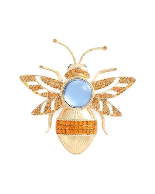 Dolce & Gabbana Metallic Bee-Motif Brooch for men
