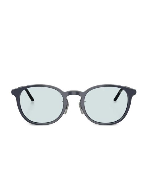 Moncler Blue Barbb Round-Frame Sunglasses