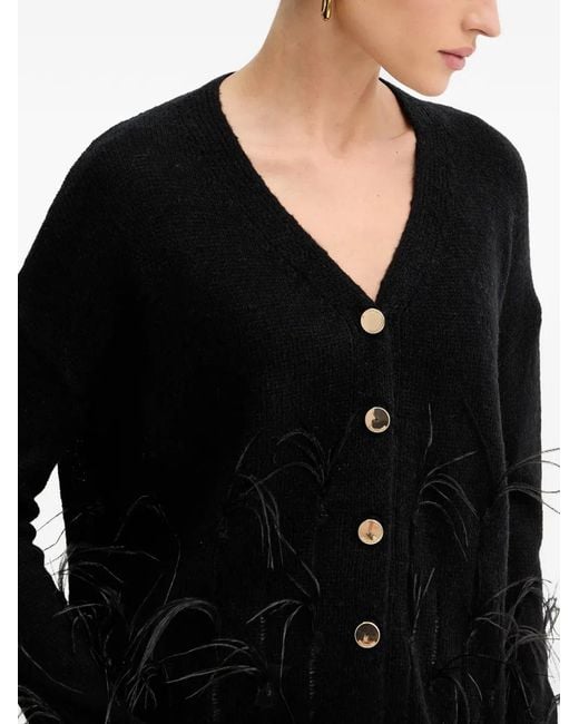 Fracomina Black Trim Button Cardigan