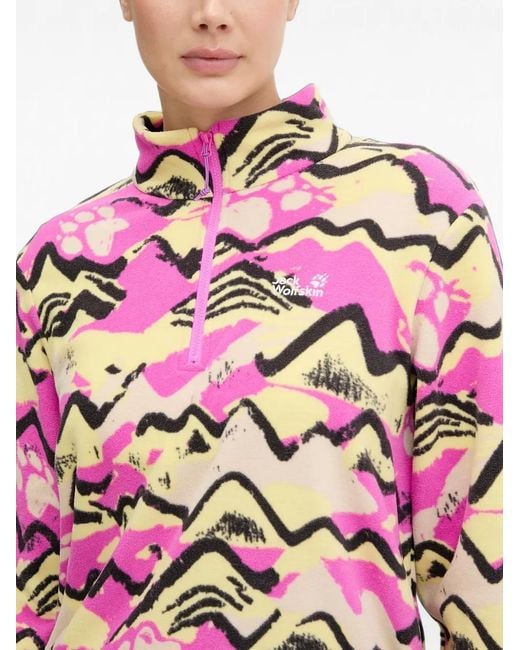 Jack Wolfskin Pink Paw Era 100 Sweatshirt