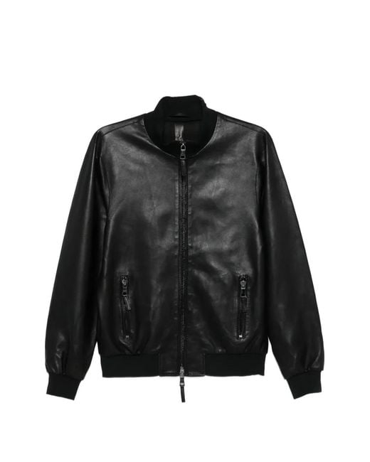 The Jack Leathers Black Derek Jacket for men