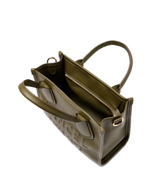 Lancel Green Jour Zip Leather Tote Bag