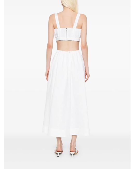 Reformation Shannon リネン ツーピース White
