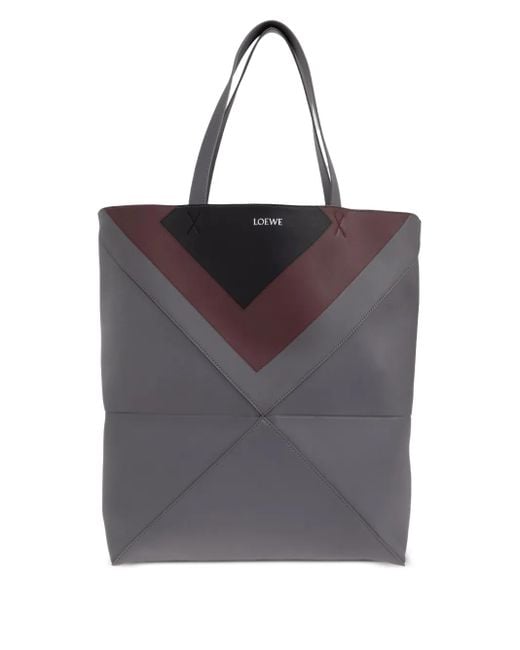 Loewe Große Puzzle Fold Tote Bag in Gray für Herren