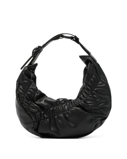 Innerraum Black Small Crunch Half-Moon Messenger Bag for men
